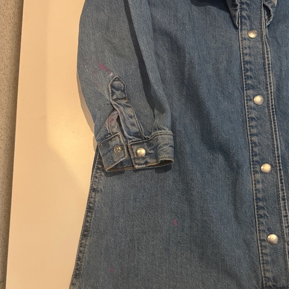 Zara Blue Denim Kids Dress - Picture 3 of 5